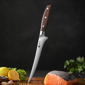 سكين فيليه متعددة الأغراض الألمانية الفولاذ المقاوم للصدأ المطبخ Boning Filleting السكاكين أحمر خشب الصندل مقبض جديد - Product Image 4