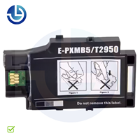 Boîte de maintenance d'encre usagée complète T2950 PXMB5 avec tampon absorbant et puce de comptage pour Epson WorkForce WF100 110 PX-S05B S05W