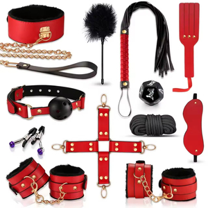 12PCS Adjustable Handcuffs Collar Ankle Cuff Blindfold Sex <b>Bondage</b> BDSM <b>Kit</b> Restraints Adult Sex Toys for Men Women and Couples - Product Image 2