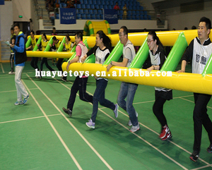 Ngoài trời tương tác xây dựng đội ngũ trò chơi thể thao Inflatable WIPEOUT trò chơi Inflatable thang trò chơi đầy màu sắc tùy chỉnh thang - Product Image 2