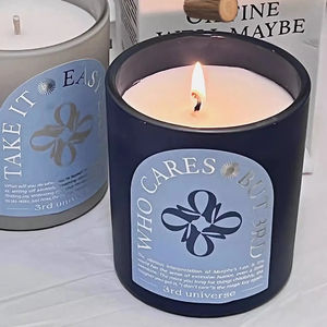 ملونة بالجملة أرجواني رمادي أزرق أحمر بلوري واضح التسامي الفراغات الصغيرة Tealight مع غطاء خشبي - Product Image 4