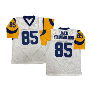 Maillot de rugby vintage pour <span class=keywords><strong>homme</strong></span>, style cousu, Jerome Bettis, David <span class=keywords><strong>Jones</strong></span>, Isaac Bruce, <span class=keywords><strong>JACK</strong></span> YOUNGBLOOD, tailles S-3XL, livraison rapide - Product Image 6