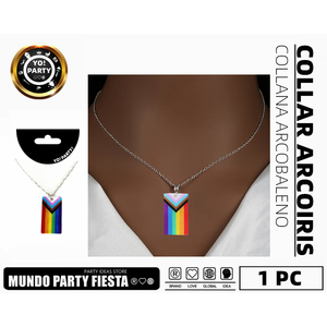 Collana di Design quadrato arcobaleno LGBTQ FESTIVAL per forniture per feste #61577 - Product Image 1