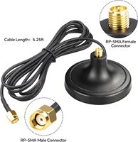 Antenne WiFi 4G LTE à base magnétique avec câble d'extension mâle de 3 m en caoutchouc, fréquence 698-2700 MHz, gain 7 dBi