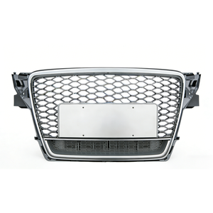 Parrilla Delantera de Malla Cromada Estilo RS4 de Alta Calidad, Rejilla de Plástico ABS para Audi A4 S4 B8 2008-2012, Marca PNB - Product Image 1