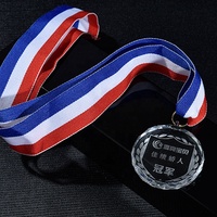 Cintre de médaille en verre de cristal, produit de bon marché, personnalisé, collection 2020