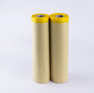 Film de masquage pré-enregistré pour peinture de voiture papier Kraft masquage Films de protection masquage automobile rouleau de papier Kraft sans résidu - Product Image 3