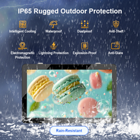 Écran d'affichage numérique extérieur IP65 de 43 à 55 pouces, 2500 nits, lisible en plein soleil, écran publicitaire LCD avec Android CMS pour la vente au détail