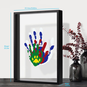 Nouveau kit <span class=keywords><strong>de</strong></span> peinture créative en bois MDF, cadre photo fait <span class=keywords><strong>main</strong></span>, impression UV, <span class=keywords><strong>empreinte</strong></span> <span class=keywords><strong>de</strong></span> <span class=keywords><strong>main</strong></span> <span class=keywords><strong>de</strong></span> nouveau-né, cadeaux <span class=keywords><strong>de</strong></span> Noël, logo personnalisé - Product Image 6