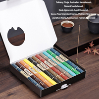 Coffret Cadeau de Bâtonnets d'Encens Naturels Faits Main Multi-saveurs (11 Parfums) pour l'Aromathérapie Intérieure, Idéal pour les Vœux et les Bénédictions des Fêtes