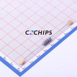 Résistance traversante M01W-8K2 5%-6T63, trou traversant, D4.5xL11mm, film d'oxyde métallique, 8.2kOhm, 5%, 350ppm/ ℃ - Product Image 1