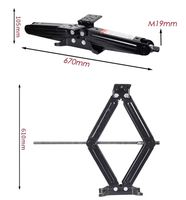 Crics à ciseaux pour remorque de camping-car et de camping-car avec poignée Capacité de 5000lb Stabilisateur de remorque Nivellement Jack Stands