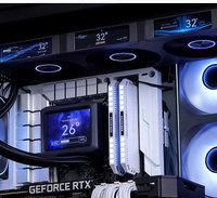 Ventilateur de boîtier Jonsbo ZC-360B noir, synchronisation ARGB, lumière ARGB, ventilateur PWM 3 côtés, ventilateur de boîtier d'ordinateur pour système de refroidissement PC, ventilateurs RGB