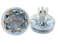 Lumière LED RGBW Cabochon Pixel pour parc d'attractions Carnival IP66 étanche E14 RGBW 48MM AC110V préprogrammée, CRI 90 élevé