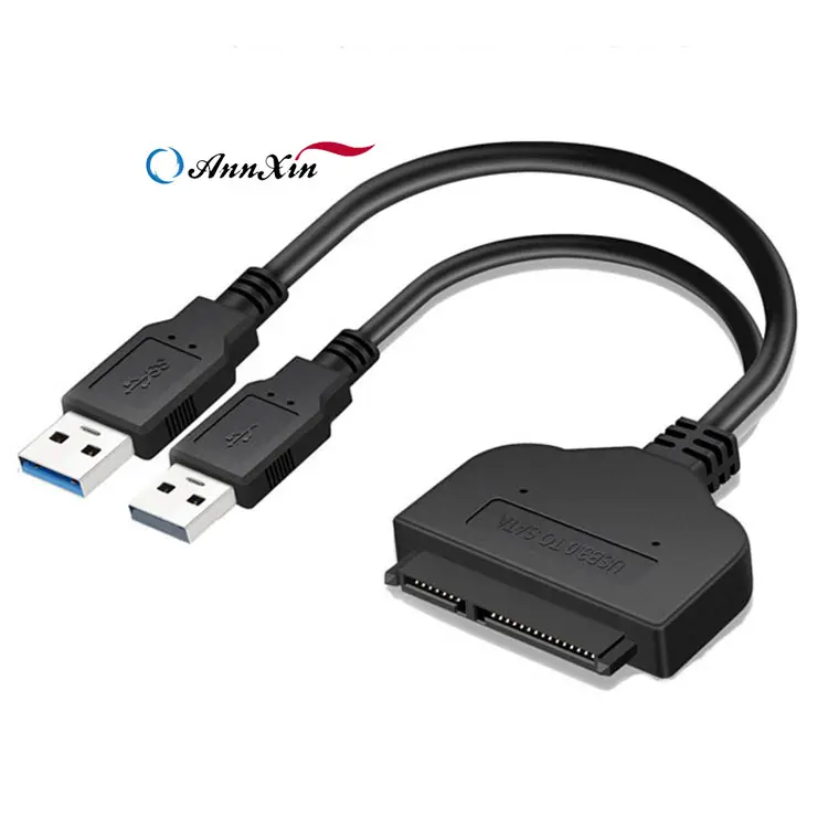 2.5" inch 7+15pin 22Pin HDD SSD External Hard Drive Adapter data Cable USB 3.0 to SATA Converter