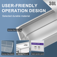 Nettoyeur à ultrasons grand format 30L pour circuits imprimés, semi-conducteurs, blocs DPF, pièces de moteur - État neuf