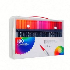 Juego de 60 Rotuladores de Doble Punta con Tinta Permanente, Resistente al Agua y No Tóxica, en Caja con Logotipo Personalizado, para Niños y Adultos, para Lettering - Product Image 2