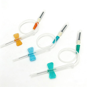 Aprobado por la CE, Set de Extracción de Sangre Estéril con <span class=keywords><strong>Aguja</strong></span> de Mariposa de Seguridad de Dos Alas 21G/23G para <span class=keywords><strong>Vacutainer</strong></span>, Apto para Uso Animal - Product Image 5