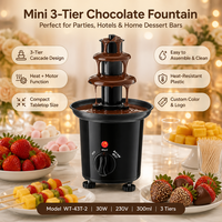 Fontaine à chocolat détachable facile à nettoyer pour un flux uniforme et lisse, idéale pour les fêtes à domicile, les mariages, la restauration, les buffets et la présentation de desserts