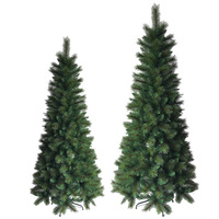 Nouvel Arbre de Noël Artificiel Pliable et Mince 2027 en PE/PVC avec Branches Réalistes à Charnières et Base Métallique – Vente en Gros