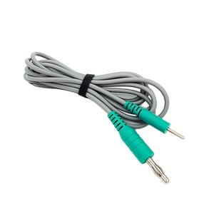 Aangepaste Medische Flexibele Kabel 4.0Mm Bananenplug Naar <span class=keywords><strong>2</strong></span>.<span class=keywords><strong>0</strong></span> Pin Ecg <span class=keywords><strong>Eeg</strong></span> Kabel Voor Bouw Pvc Tpu Jasje Emg Naalddraad - Product Image 2