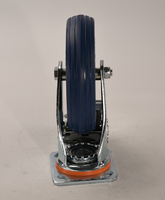 Roue de chariot industrielle robuste avec frein à patin en caoutchouc, noyau en fer, 8 pouces, 50 mm, 300 kg, résistante à la chaleur