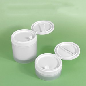 50g 100g 120G 150g Kem mực Pad bông bao bì lật nắp lọ nhựa nhiệt niêm phong lá nhíp cơ thể Lotion container - Product Image 4