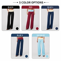 GH Leggings de yoga pour femme avec logo personnalisé, color block, taille haute, effet ventre plat, rehaussement des fesses, pour la course, la gym, le fitness et le yoga, coupe évasée
