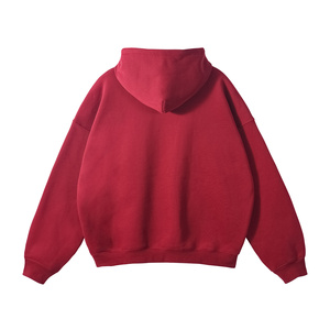Felpa con cappuccio natalizia in pile felpato, tinta unita, da uomo, in cotone, a maniche lunghe, vestibilità ampia, con cuore, per coppie - Product Image 4