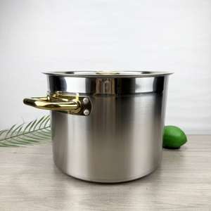 도매 대형 맞춤 사이즈 곰솥 식당용 두꺼운 국솥 상업용 조리를 위한 스테인리스 스틸 재고 냄비 - Product Image 3