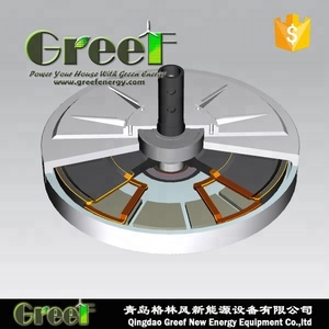 Générateur à aimants permanents sans noyau 10 kW 100 tr/min pour éolienne à axe vertical à faible couple de démarrage - Product Image 1