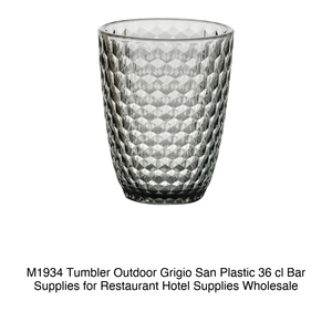 San 36 cl Verre d'extérieur gris en plastique H 10,5 cm Ø 8,5 cm M1934 - Product Image 2