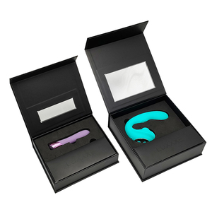 Lüks çevre dostu siyah manyetik hediye kutusu yetişkin ürünleri Eva köpük ek ile seksi oyuncak ambalaj kutuları - Product Image 3