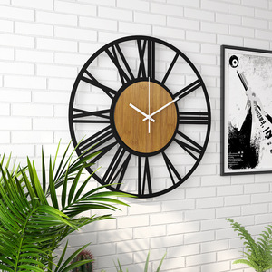 American Retro Creative Mute Elegant Classic Personalized Fashion Light Luxury Simple <b>Wall</b> <b>Clock</b> - Product Image 2