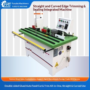Woodworking Bonding Machine <b>Small</b> Household Aluminum Honeycomb Oblique Straight Automatic Sealing and Repair Integrated Curved - Product Image 1
