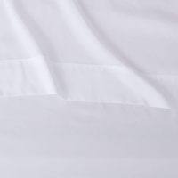 50% coton 50% polyester 180TC drap de lit blanc hôpital Twin XL draps plats