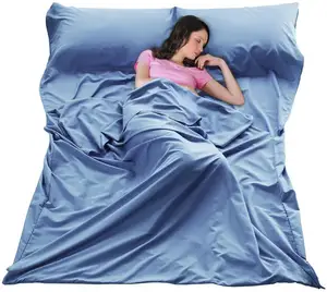 <span class=keywords><strong>Sac</strong></span> <span class=keywords><strong>de</strong></span> couchage en coton Woqi, grande taille, <span class=keywords><strong>drap</strong></span> <span class=keywords><strong>de</strong></span> couchage léger, <span class=keywords><strong>drap</strong></span> <span class=keywords><strong>de</strong></span> voyage et <span class=keywords><strong>de</strong></span> camping pour hôtel - Product Image 1