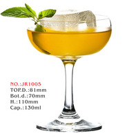 Verre à cocktail classique rétro en cristal miniature 2026, verre à champagne en forme de papillon, verre à vin transparent