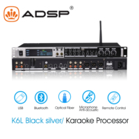 Penjualan terlaris Mixer prosesor Audio 8 saluran harga dengan efek Karaoke jarak jauh USB Bluetooth