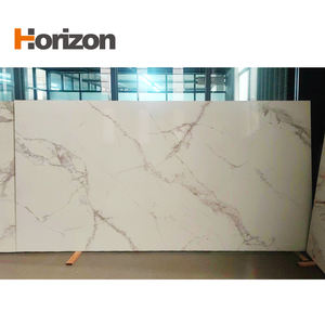 לבן קלקטה ורידים זהב 3d דיו מודפס אבן קוורץ אבן מלאכותית אבן קוורץ משטח לוח גדול - Product Image 5