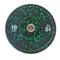 Disques de musculation en fonte de 20 kg populaires pour la compétition, plaques de poids en caoutchouc colorées pour haltères