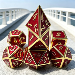 Dés de jeu DND de haute qualité, dés polyédriques personnalisés en métal, 7 pièces - Product Image 5