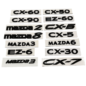 Autocollants de remplacement pour emblème de coffre arrière 3D ABS pour CX-5/CX-50/CX30, protection de carrosserie, adhésif puissant (réutilisable), garantie 1 an - Product Image 1