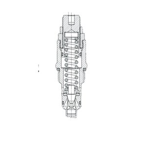 Vanne de surpression hydraulique NRV 10 RVS0 S10 à cartouche filetée à action directe pour machines d'ingénierie - Product Image 3