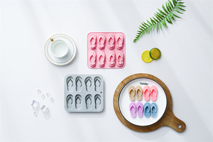 Moldes de Silicona Antiadherentes para Pasteles con Diseño de Flip-Flops, Reutilizables, de Grado Alimenticio, Lindos Moldes Magnéticos de Silicona para Chocolate, Dulces y Hielo - Product Image 6