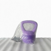 Kettlebell souple personnalisé avec logo, 2,5 kg, en néoprène, rempli de sable de fer, pour l'équilibre, pour femmes et débutants, facile à utiliser pour l'entraînement