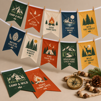 Drapeau queue de pie en polyester imprimé sur mesure, guirlande de bannières suspendues, guirlande de drapeaux, décorations publicitaires et promotionnelles