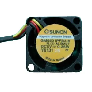 Sunon GM0501PFB3-8 20*20*10mm 0.2 W DC5V pequeño ventilador portátil