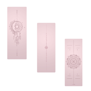 <span class=keywords><strong>Tapis</strong></span> de <span class=keywords><strong>yoga</strong></span> MISKA en caoutchouc de 5 mm/6 mm d'épaisseur <span class=keywords><strong>avec</strong></span> marquages symétriques et lignes d'alignement, longueur de 183 cm, sangle de transport pour débutants - Product Image 3