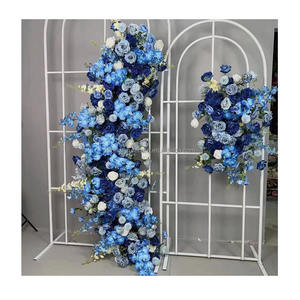 ترتيب زهور الزفاف الاستوائية ، لوحة الزهور المركزية خلفية قوس الزهور الأبيض - Product Image 4